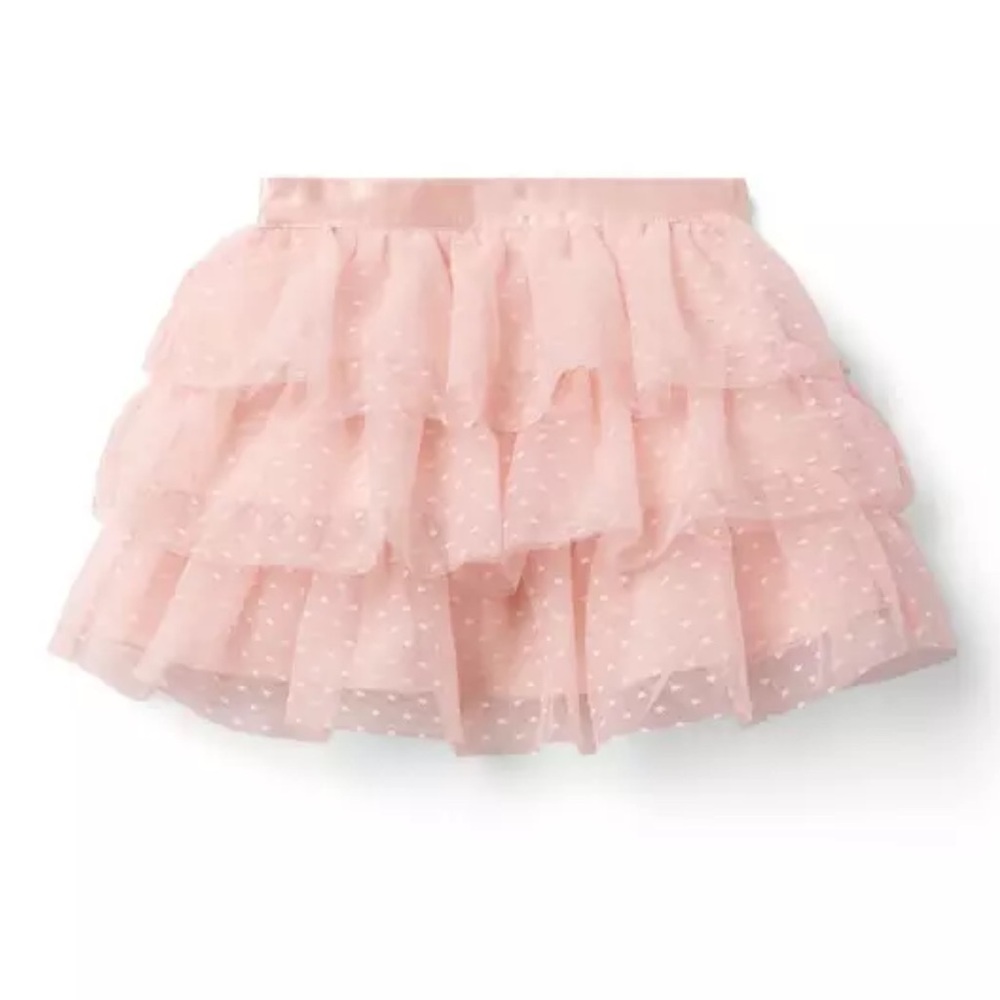 Janie and Jack Dot Tiered Tulle Skirt